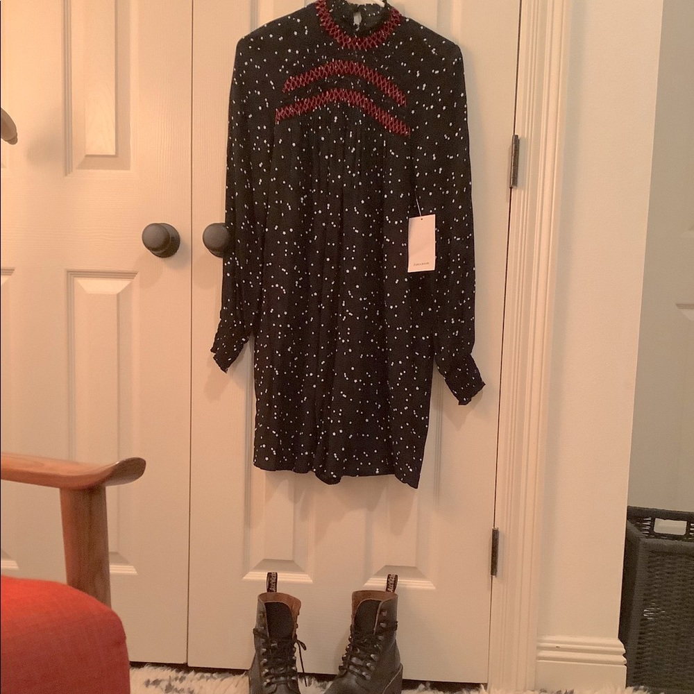 NWT Zara Romper in star print\ black star